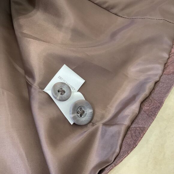 NWT Coldwater Creek classic linen blend Floral Blazer jacket women’s 10 Brown - Picture 12 of 13